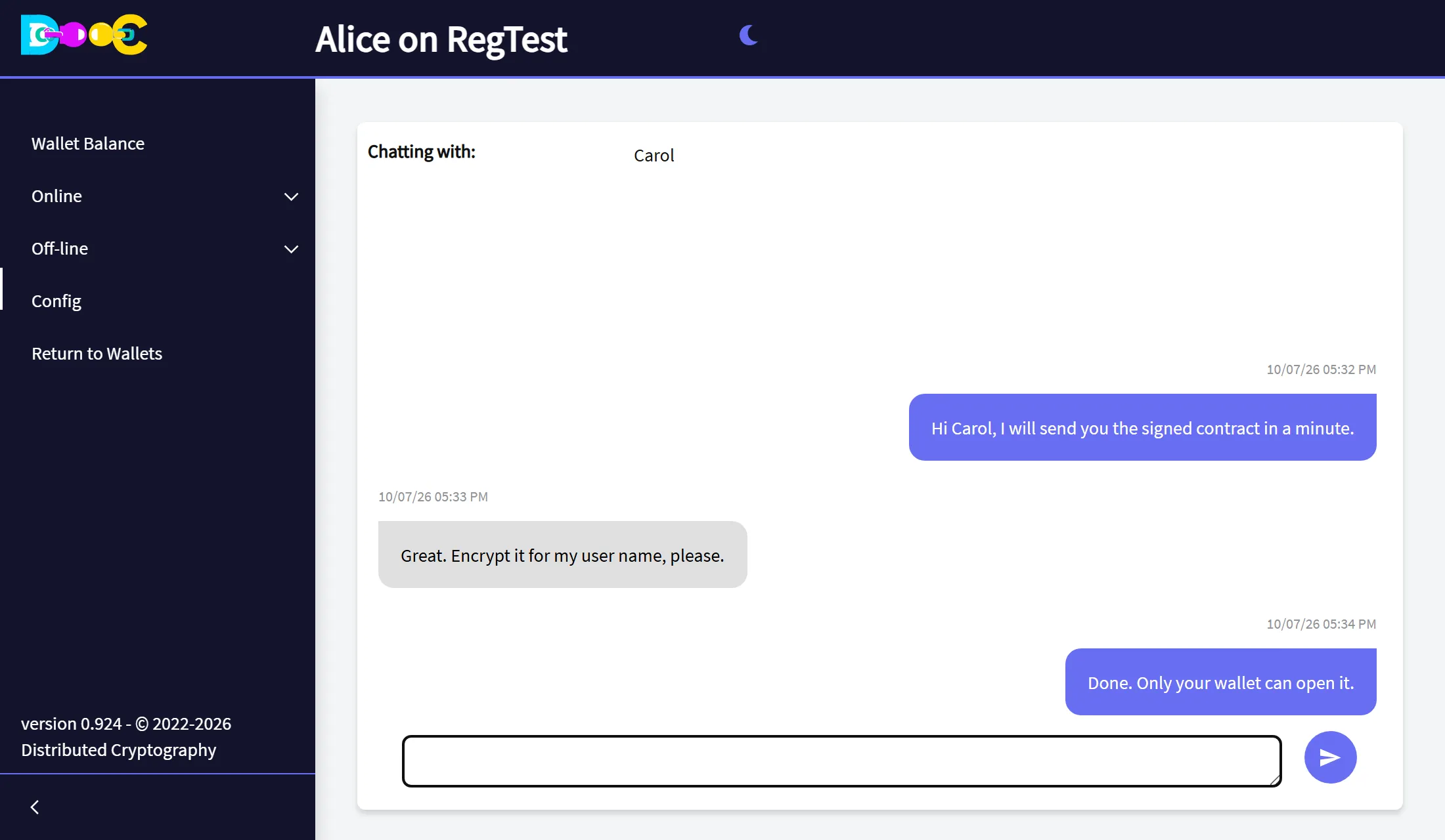 A conversation
